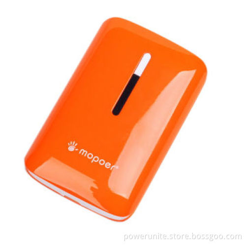 Fashionable Portable Dual USB Port Mobile Power Bank with LED Torch, 6,600mAh Capacity